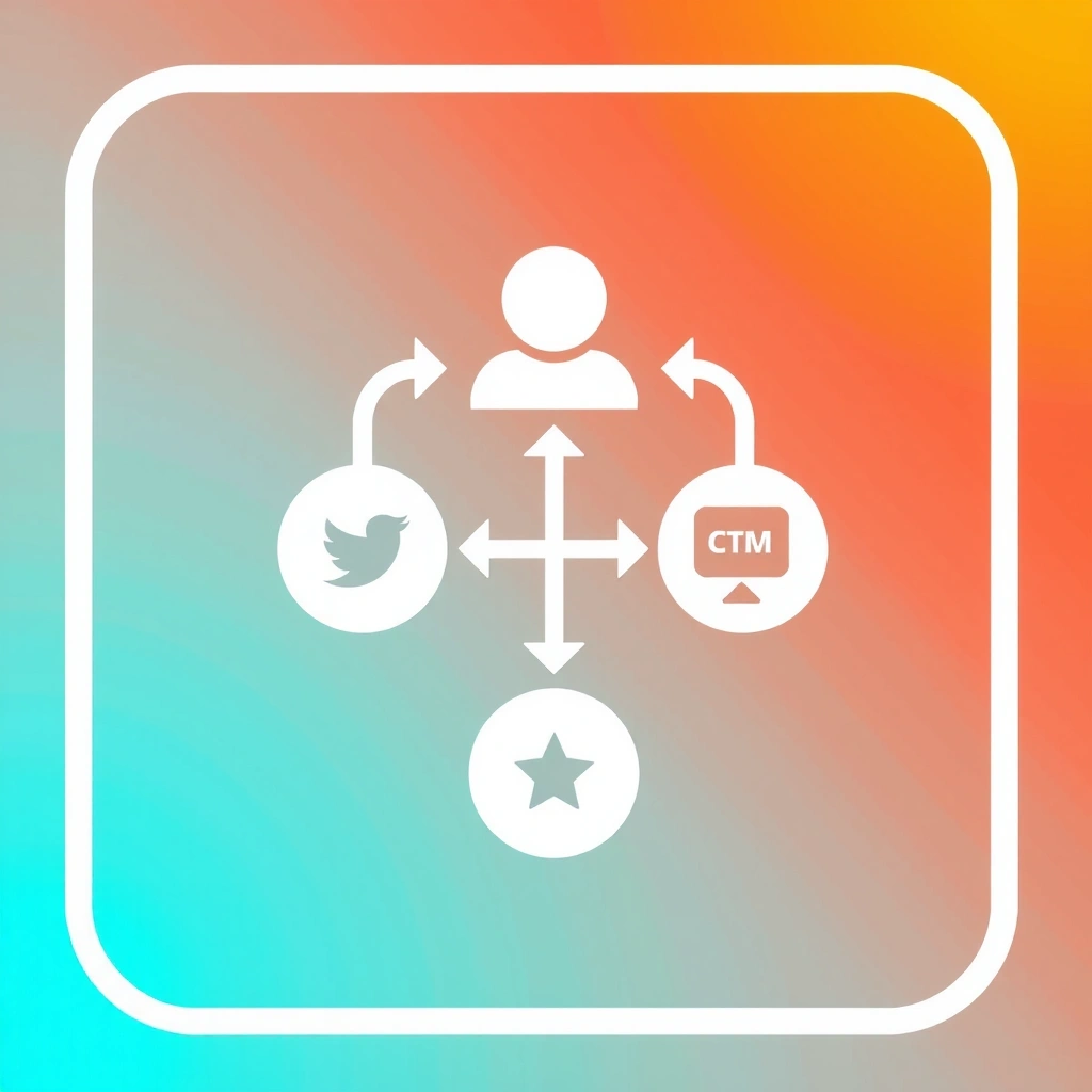 CRM system integration icon