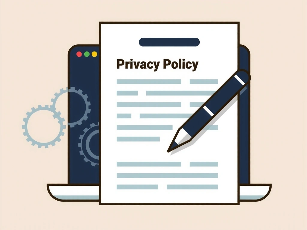 Illustration of a document being updated with a pen and gears, symbolizing policy changes